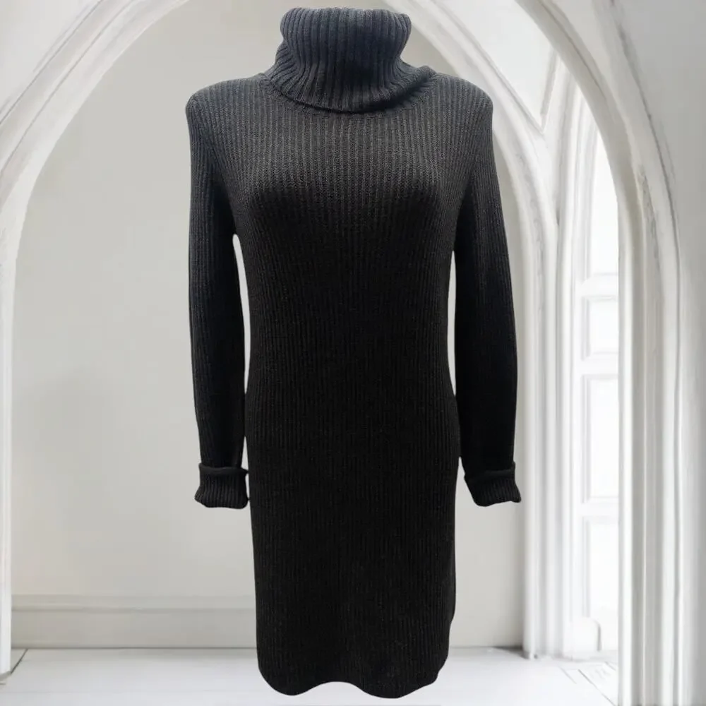 Cabi 3665 Uptown Sweater Dress Long Sleeve Turtleneck Women's Medium - Picture 2 of 5